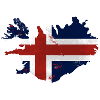 Iceland Flag Map
