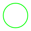 Circle ring shape icon green