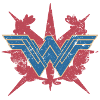 Wonder Woman Distressed Logo