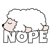 Nope Lazy sheep gift