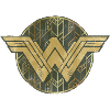 Bros Wonder Woman Faded Vintage Logo