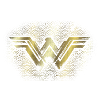 Bros Wonder Woman Gold Logo Geometric