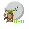 Uhu Eule Vogel Kleber