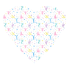 Women's Gymnastics Silhouette Heart