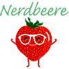 Erdbeere als Nerd