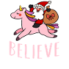 Einhorn Weihnachtsmann Einhörner