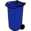 blaue Tonne