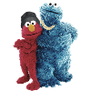 Sesame Street Gangster Pose Cookie Monster Elmo