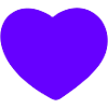Heart purple