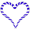 Heart of candy canes Christmas