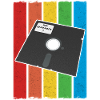 Retro computer disk