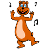 Funny dancing bear