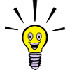lustige Glühbirne - Idee