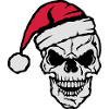 Skull christmas cap