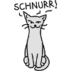 Schnurrende Katze
