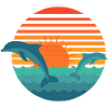 Dolphins & Sun