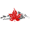Canada - Maple Leaf & Mountain