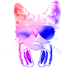 Neon DJ Cat Rafraîchissez