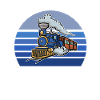 Blue Retro Train