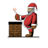 Evil Santa Claus Gift Dynamite Chimney