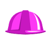 Pink construction helmet