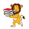 Carino Lion School Kindergarten Libri Regalo di Natale