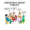 chirtsmas therapy Christmas goblin snowman