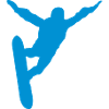 skysurf skydiving silhouette shadow