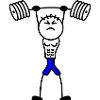 Stickmen muscle bodybuilding force balustrade