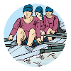 Sport rowing team