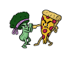 Brocoli contre pizza