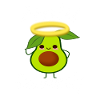 Funny avocado