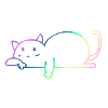 Cat rainbow