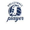 Volleyballer beach player volleyball team