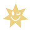 Smiling little star - christmas design