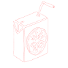 Zitrus Saftbox Illustration