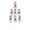 Dogo Argentino Christmas tree