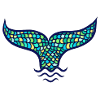 Mermaid fin whale fin, Mermaid