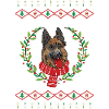 Schäferhund hässlicher Weihnachtspullover