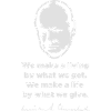 Churchill Quote Give and Take