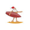 Surfing Santa