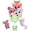 Sweet Animals With Balloons