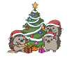 Christmas Hedgehog Christmas Tree Decorate Advent