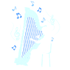 Harp player