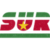 Suriname flag banner SUR