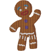 Gingerbread man knitting