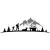 Reise - Berge Wanderer