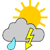 Sun - rain - thunderstorm