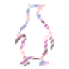 Penguin pastel pixel