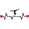 Gymnast, Gymnastics, Heartbeat & Hearts